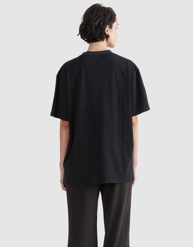 ENA PELLY Panther Oversized Tee- Washed Black