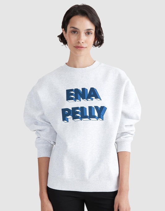 ENA PELLY  3D Logo Relaxed Sweater