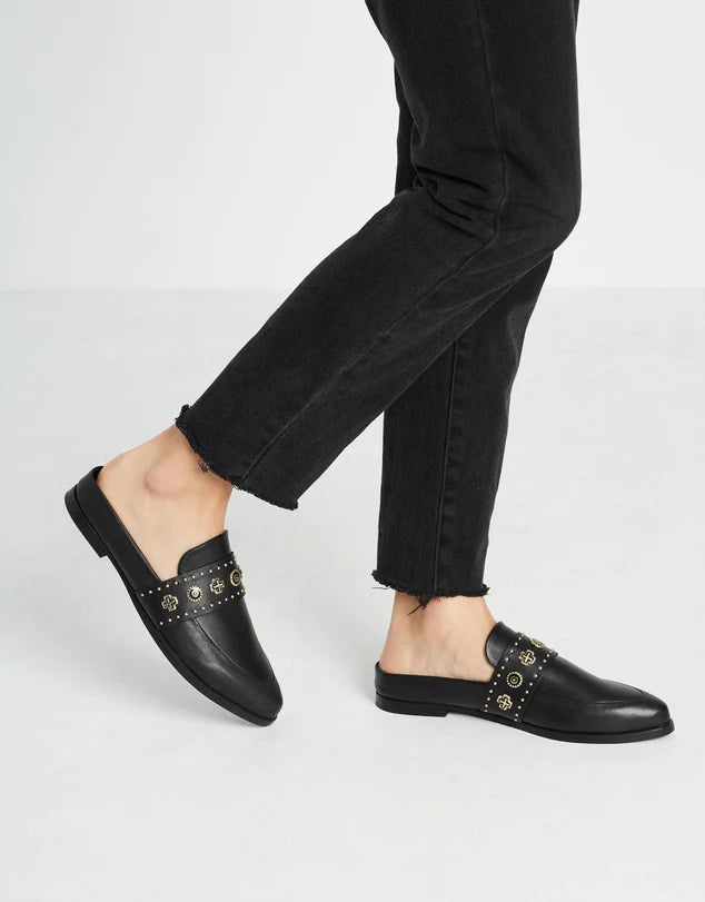 Sol Sana Tuesday Western Slide \ Black/Gold