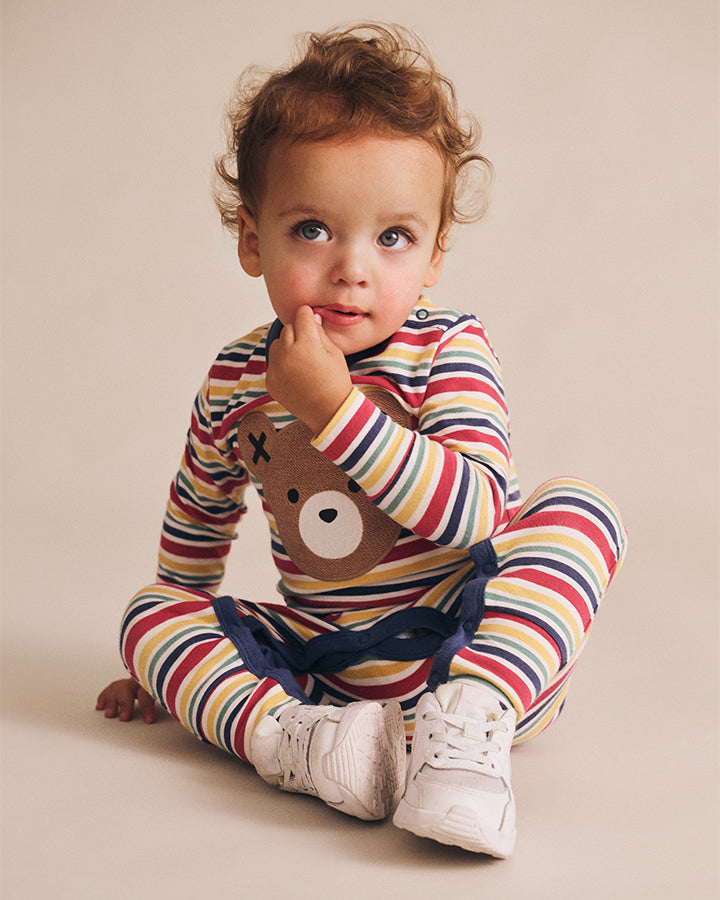 Huxbaby Huxbear Romper Vintage Stripe
