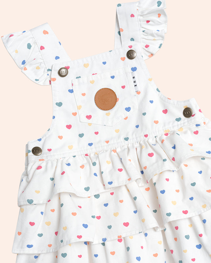 Huxbaby I Heart Cake Pinafore Dress