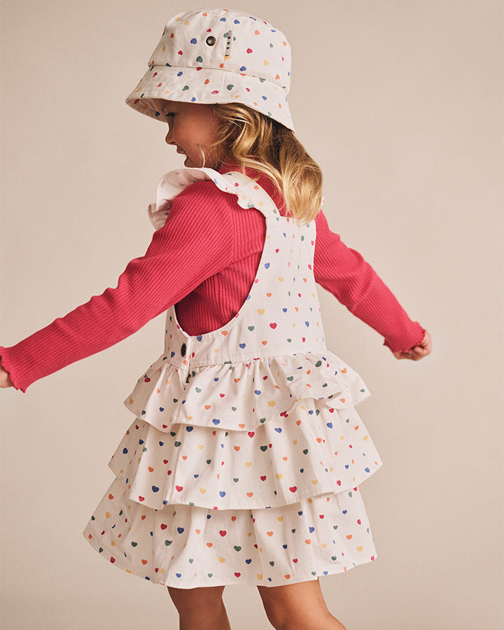 Huxbaby I Heart Cake Pinafore Dress