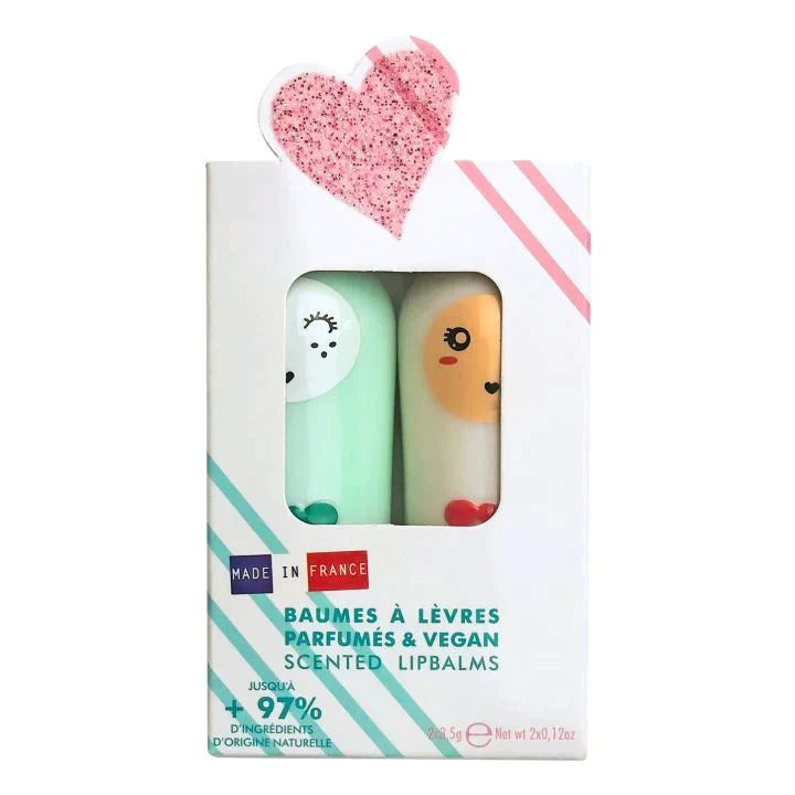 Inuwet Lip Balm Bunny Duo | Apple & Cotton Candy