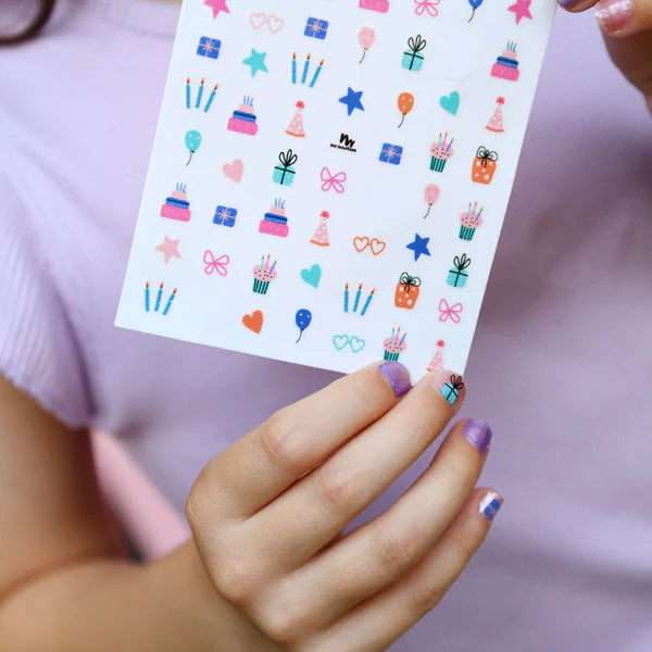 No Nasties Nail Sticker Sheet - Kids Birthday