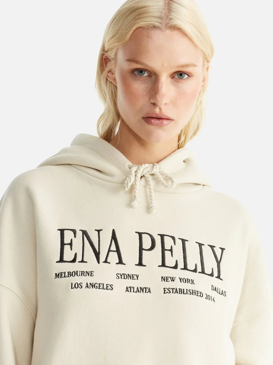 Ena Pelly Greta Oversized Hoodie Studio Bone