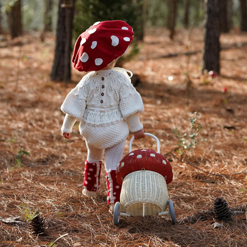 Olli Ella Rattan Mushroom Luggy Assorted
