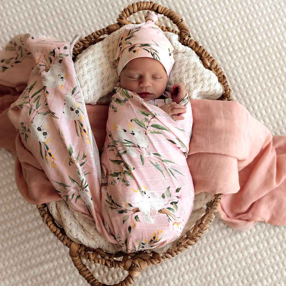 Snuggle Hunny Cockatoo Organic Muslin Wrap