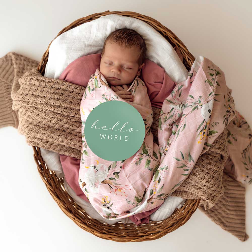 Snuggle Hunny Cockatoo Organic Muslin Wrap