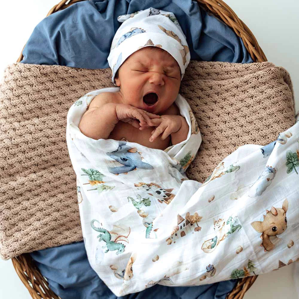 Snuggle Hunny Dragon - Organic Muslin Wrap