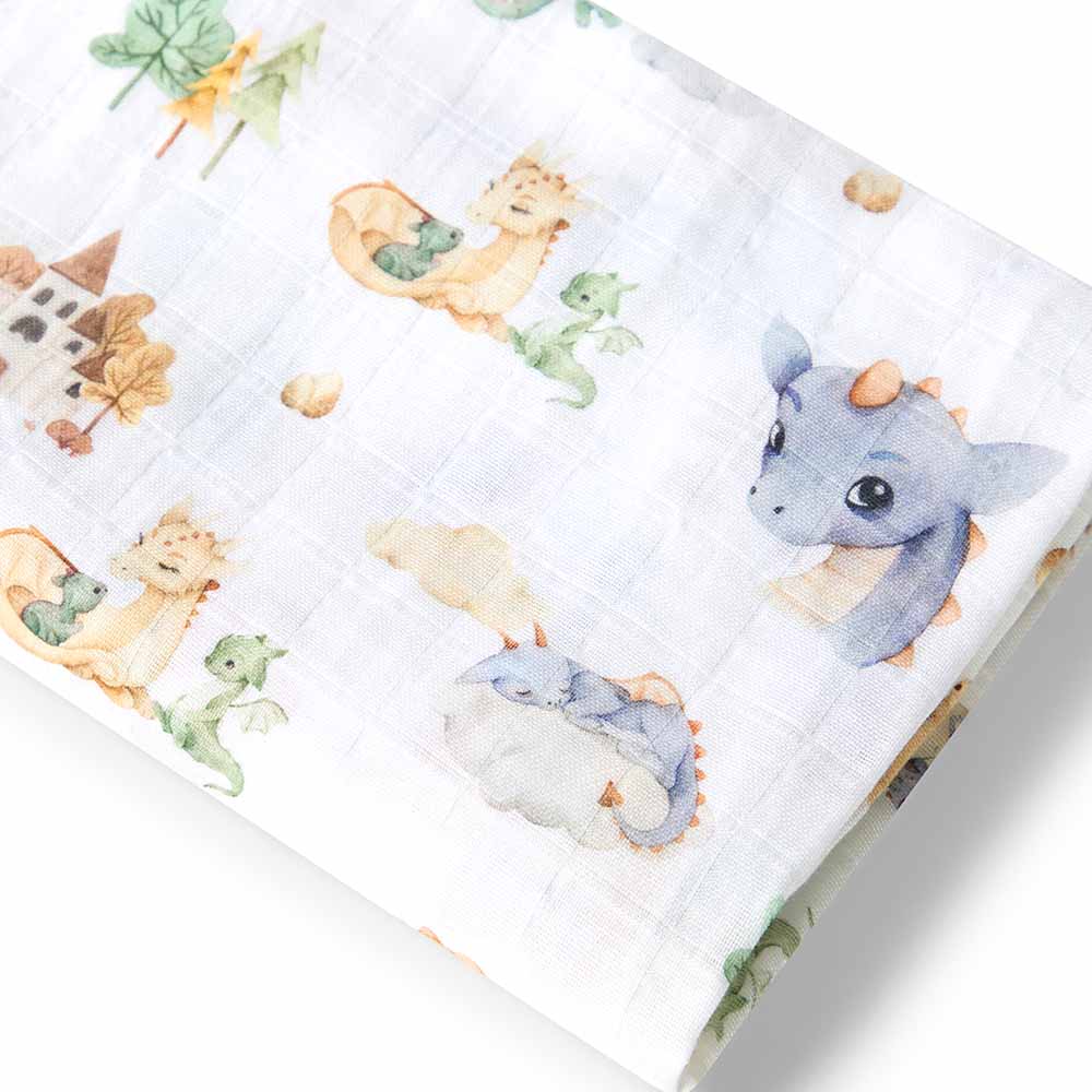 Snuggle Hunny Dragon - Organic Muslin Wrap