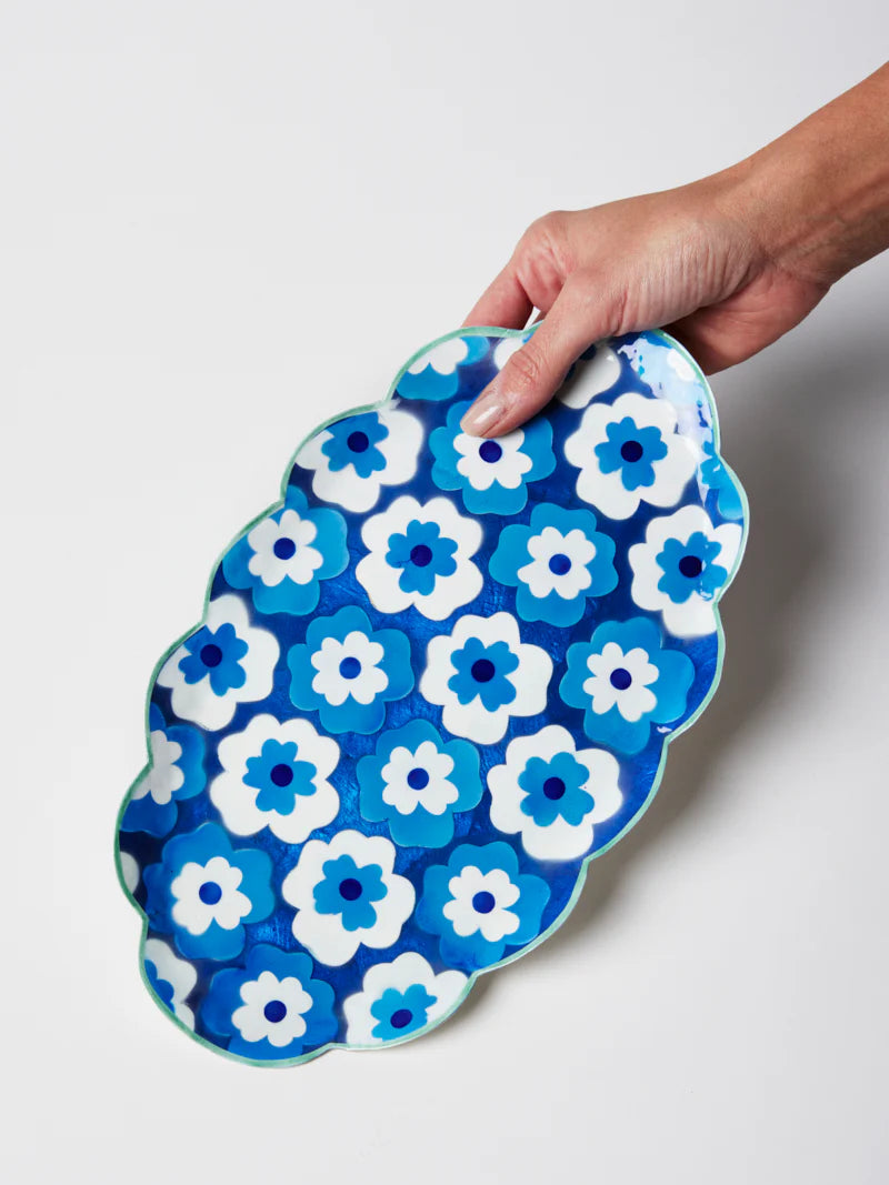 Jones & Co Poppy Blue Tray