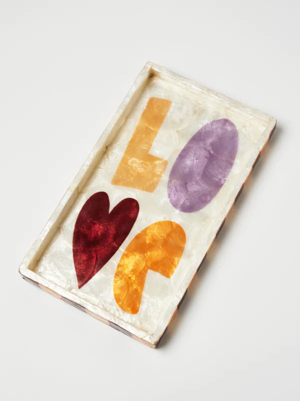 Jones & Co Golden Love Tray