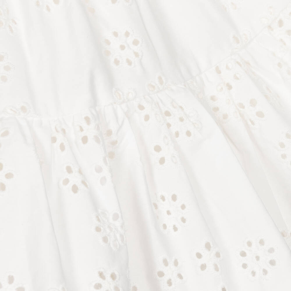 Petite Amalie Eyelet Ruffle Dress