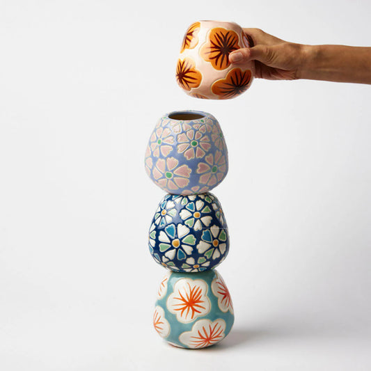 Jones & Co Pollen Daisy Vase - Assorted