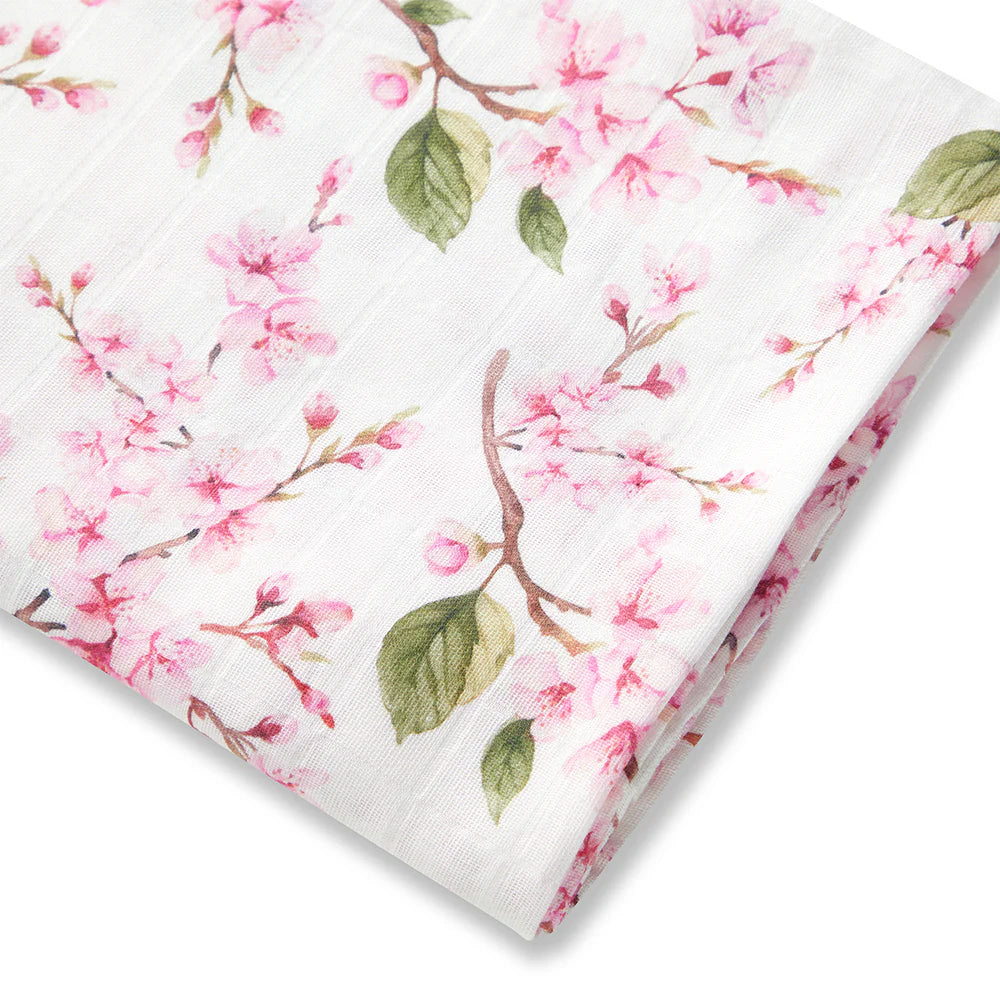 Snuggle Hunny Cherry Blossom Organic Muslin Wrap