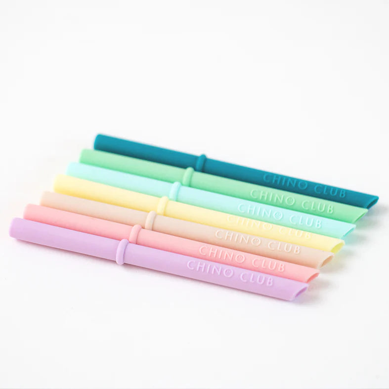 Chino Club Single Silicone Straw - pick your colour