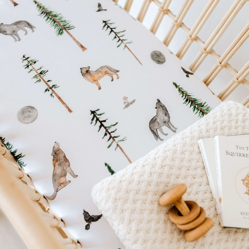 Snuggle Hunny Bassinet Sheet / Change Pad Cover - Alpha