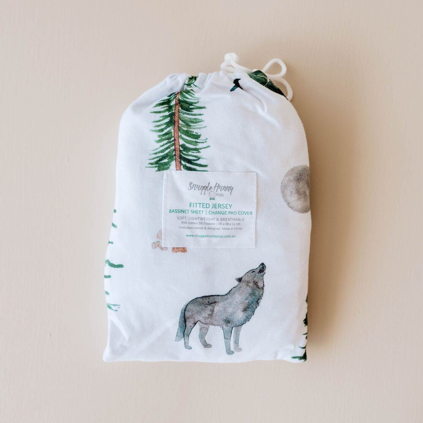 Snuggle Hunny Bassinet Sheet / Change Pad Cover - Alpha