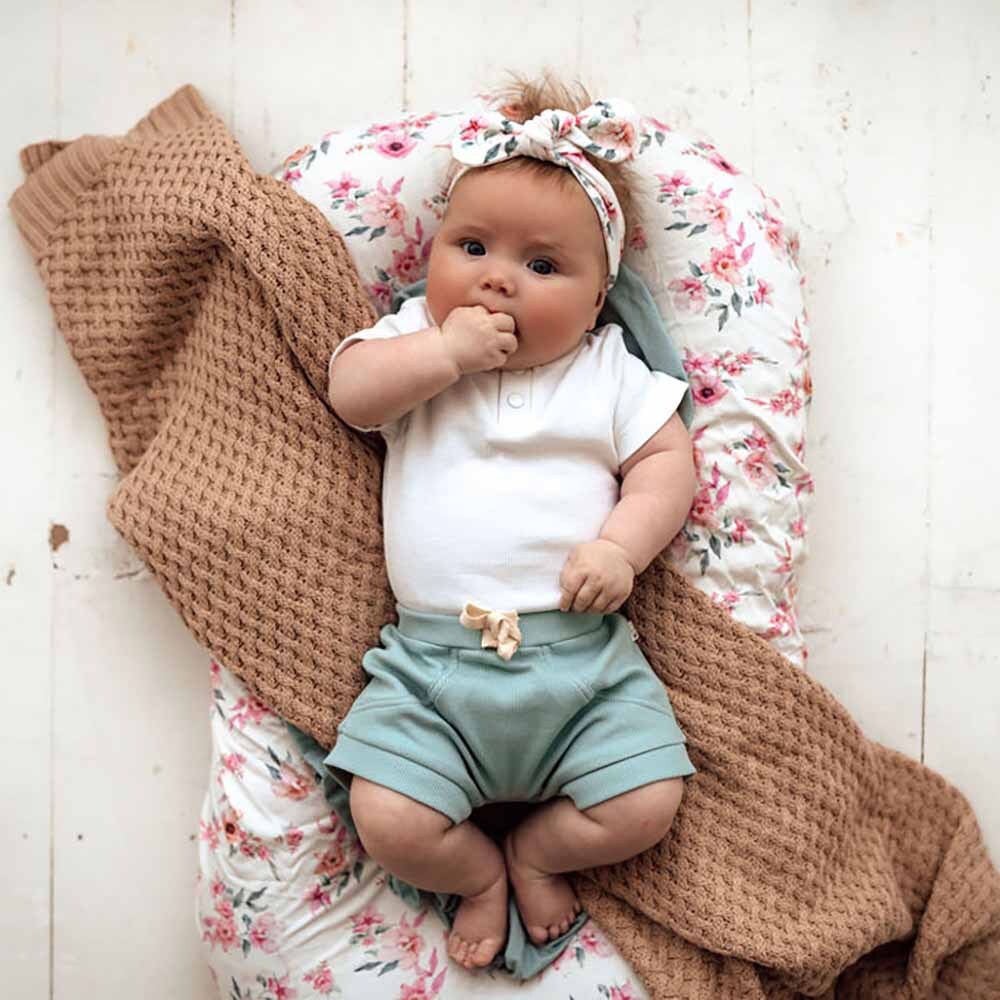 Snuggle Hunny Sage Organic Shorts