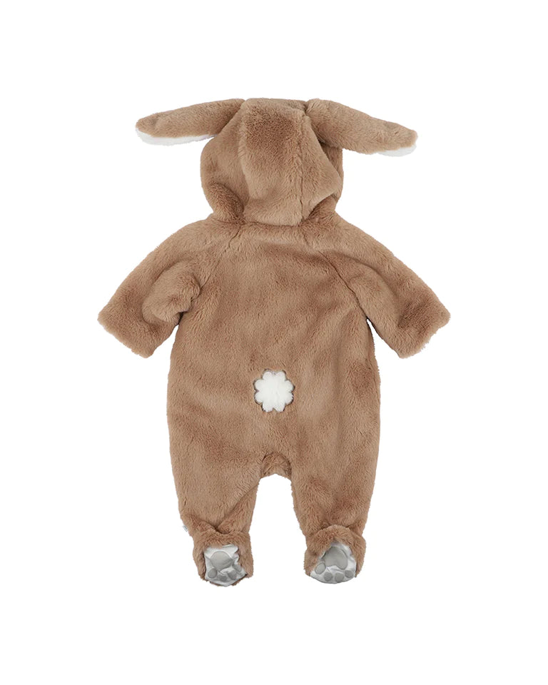 Latte Faux Fur Onesie