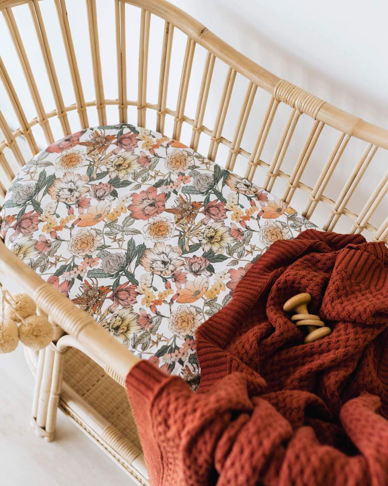 Snuggle Hunny Bassinet Sheet / Change Pad Cover - Australiana