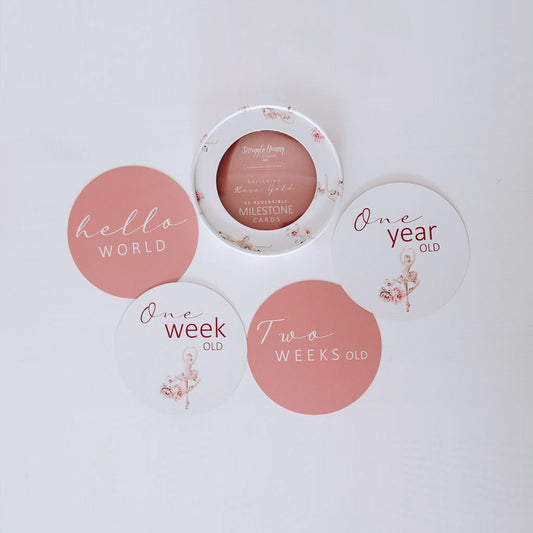 Snuggle Hunny  Milestone Cards - Ballerina & Rosa