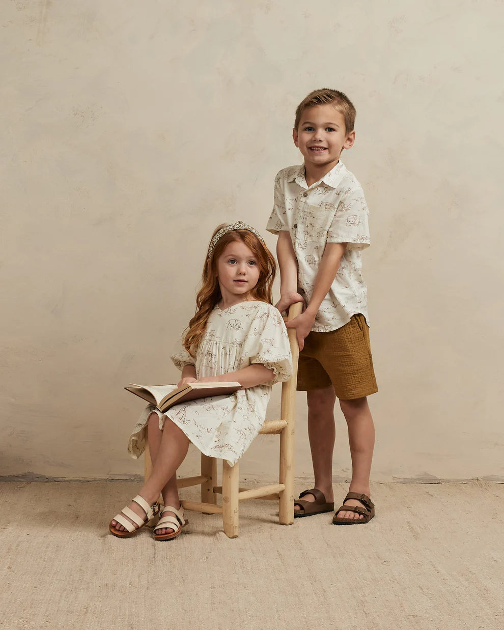 RYLEE + CRU jolene dress || safari toile