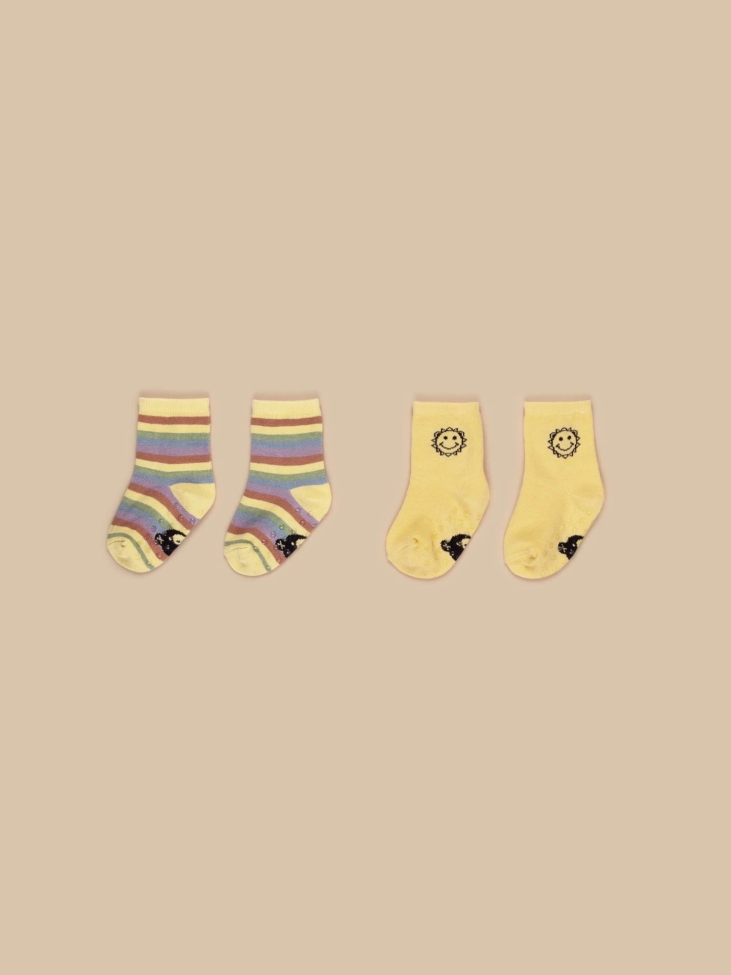 Huxbaby Rainbow Stripe/Sunny 2pk