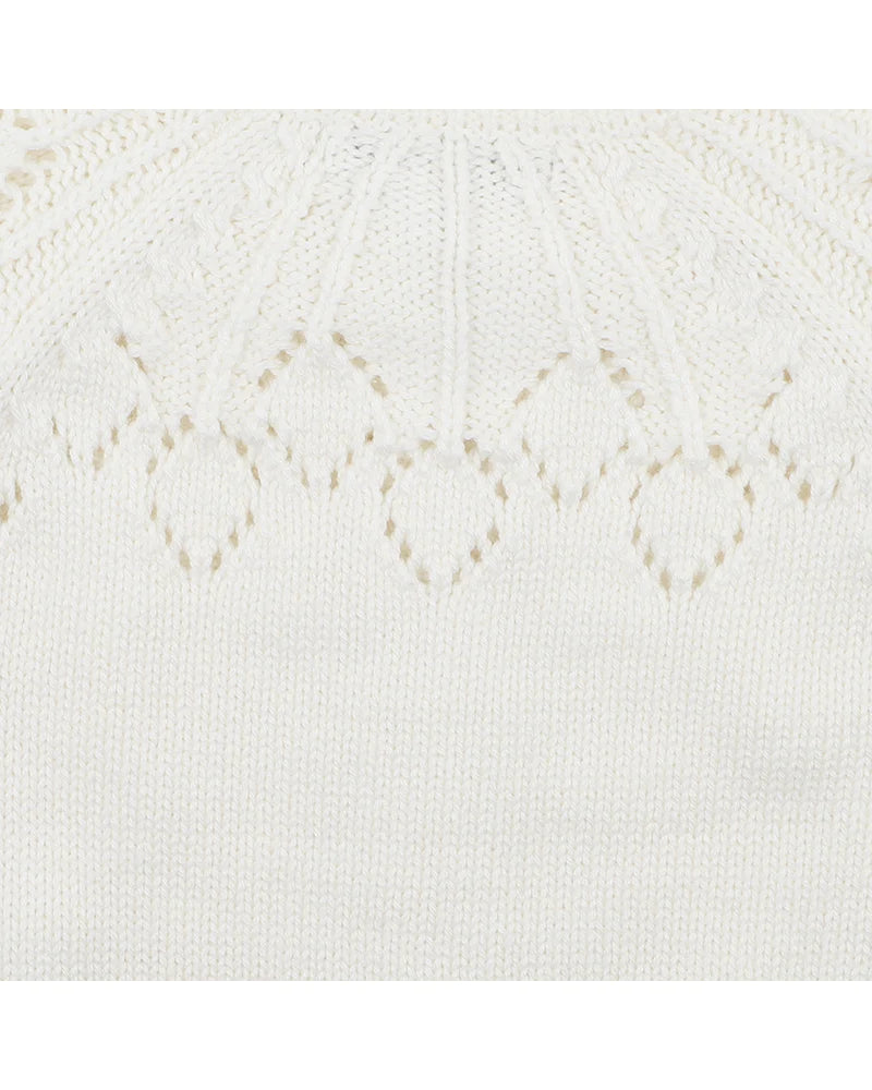 Bebe Cream Needle Out Cardigan