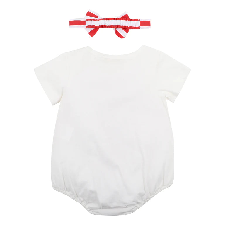 BEBE GIFT ROMPER WITH HEADBAND