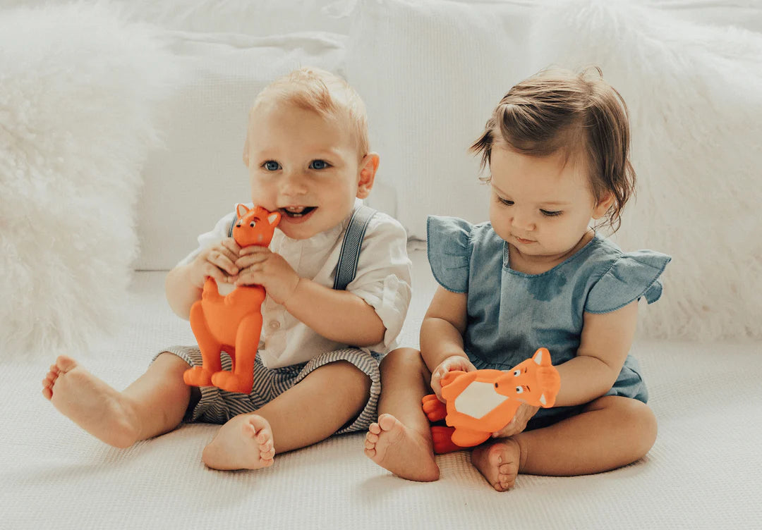 Mizzie The Kangaroo – Baby Teething Toy 100% Natural Rubber