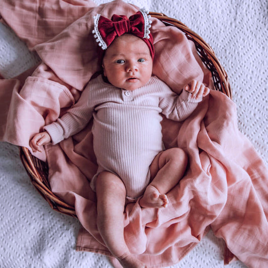 Snuggle Hunny Organic Muslin Wrap - Musk Pink