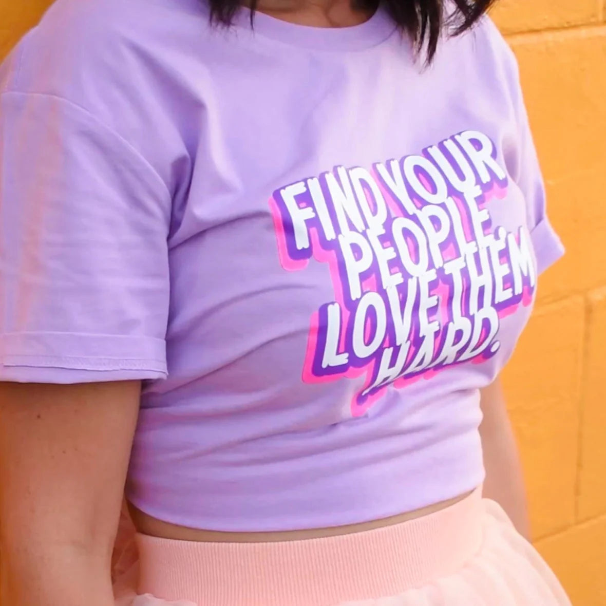 CONFETTI REBELS FIND YOUR PEOPLE, LOVE THEM HARD TEE