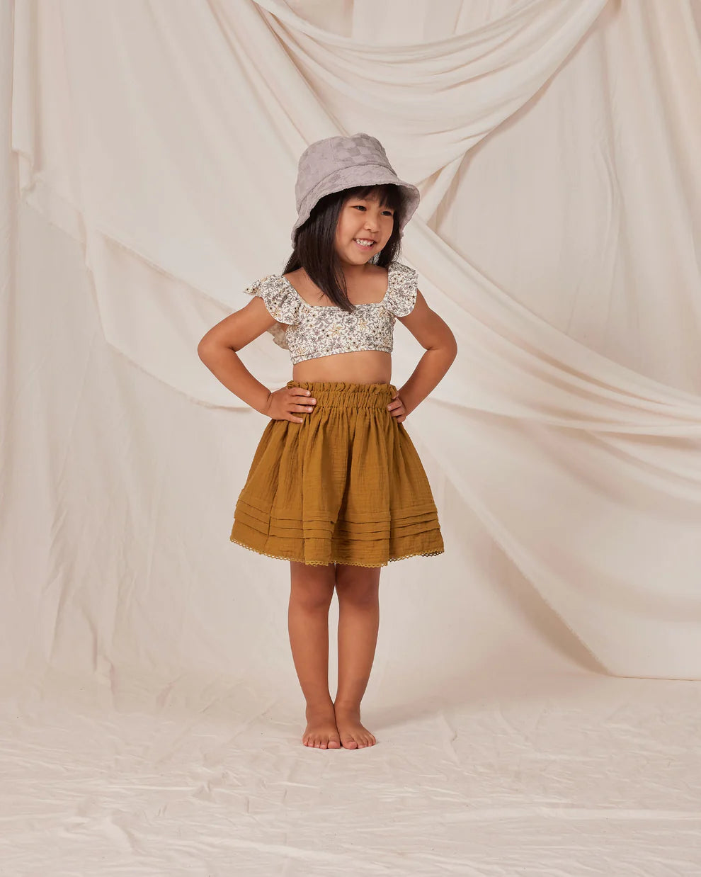 RYLEE + CRU mae skirt || ochre
