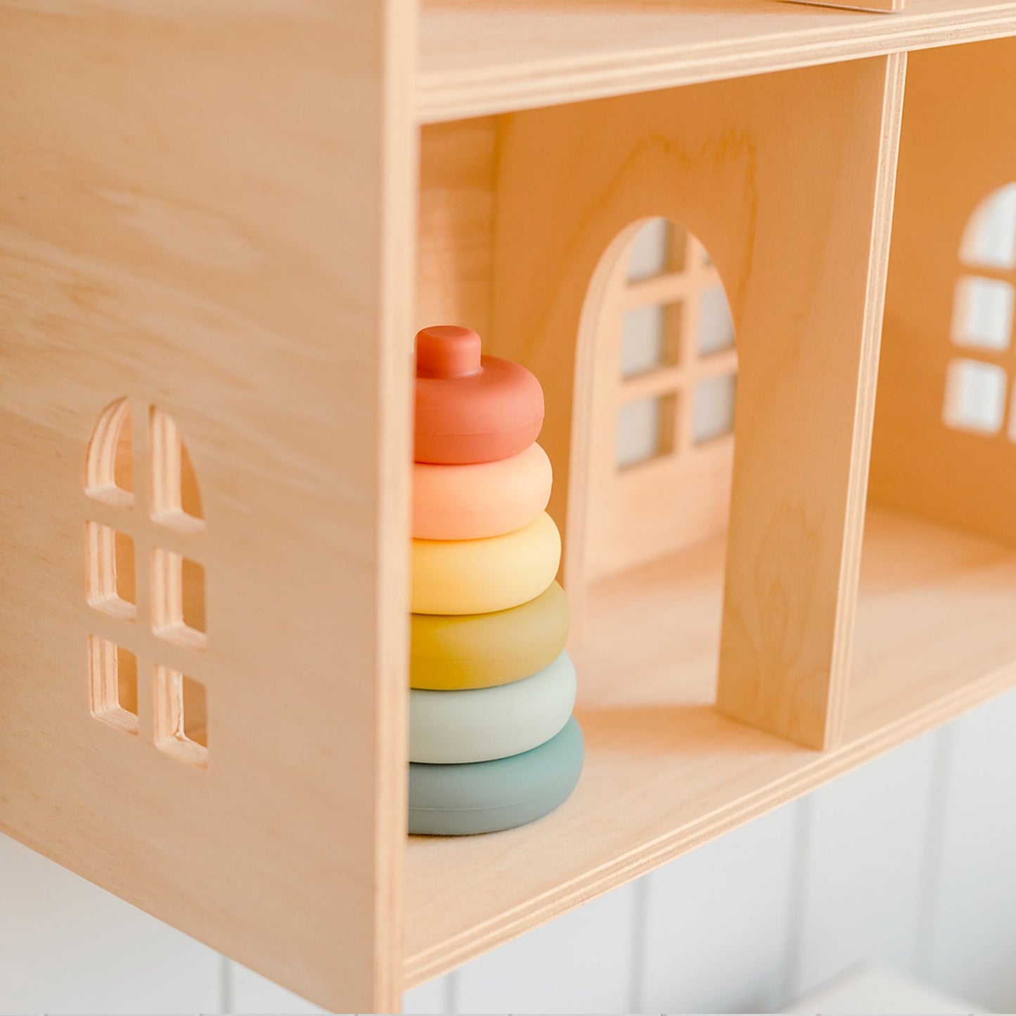 Silicone Stacker Tower - Cherry