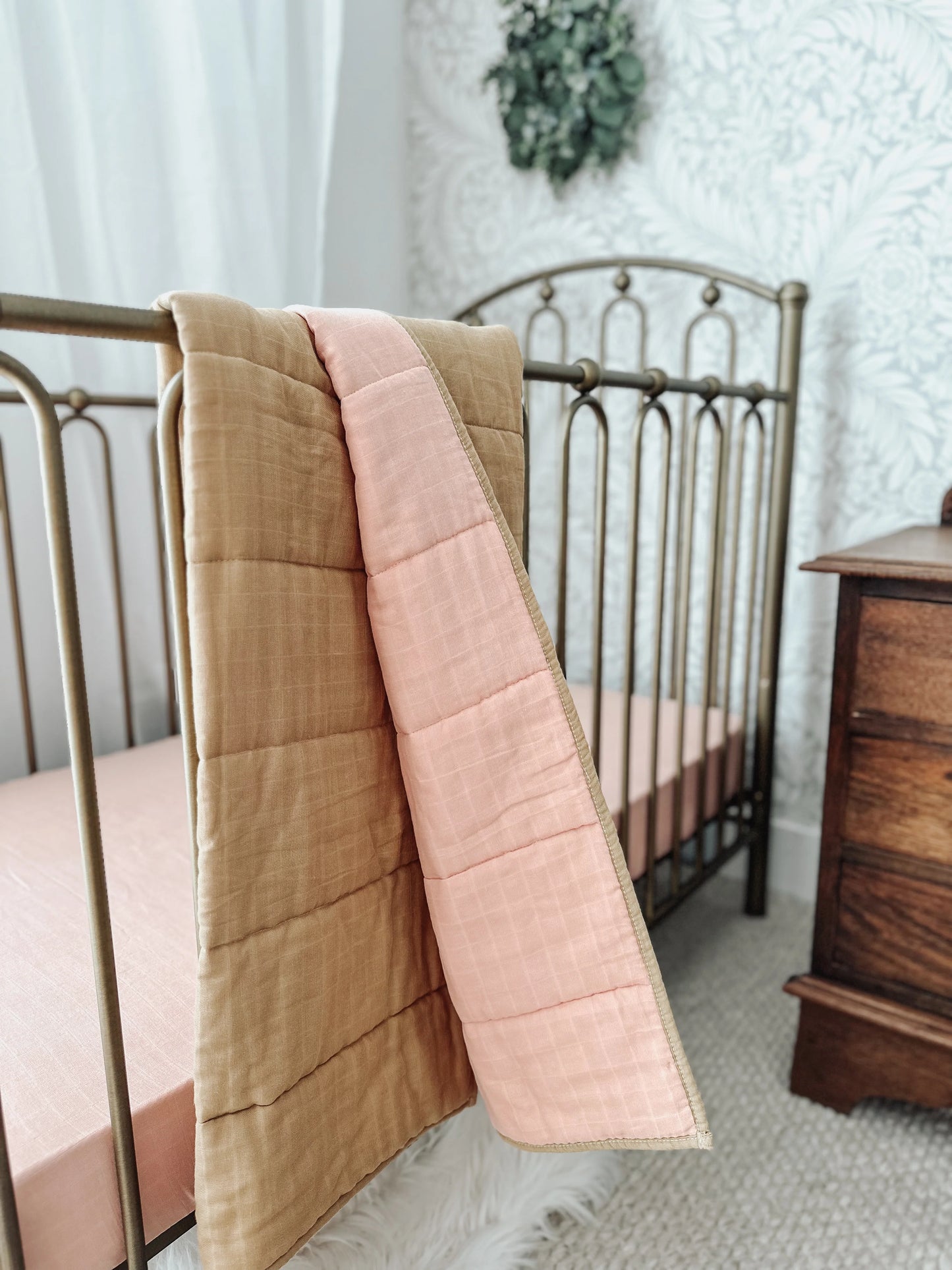 Pop Ya Tot Caramel & Sorbet Reversible Bedspread
