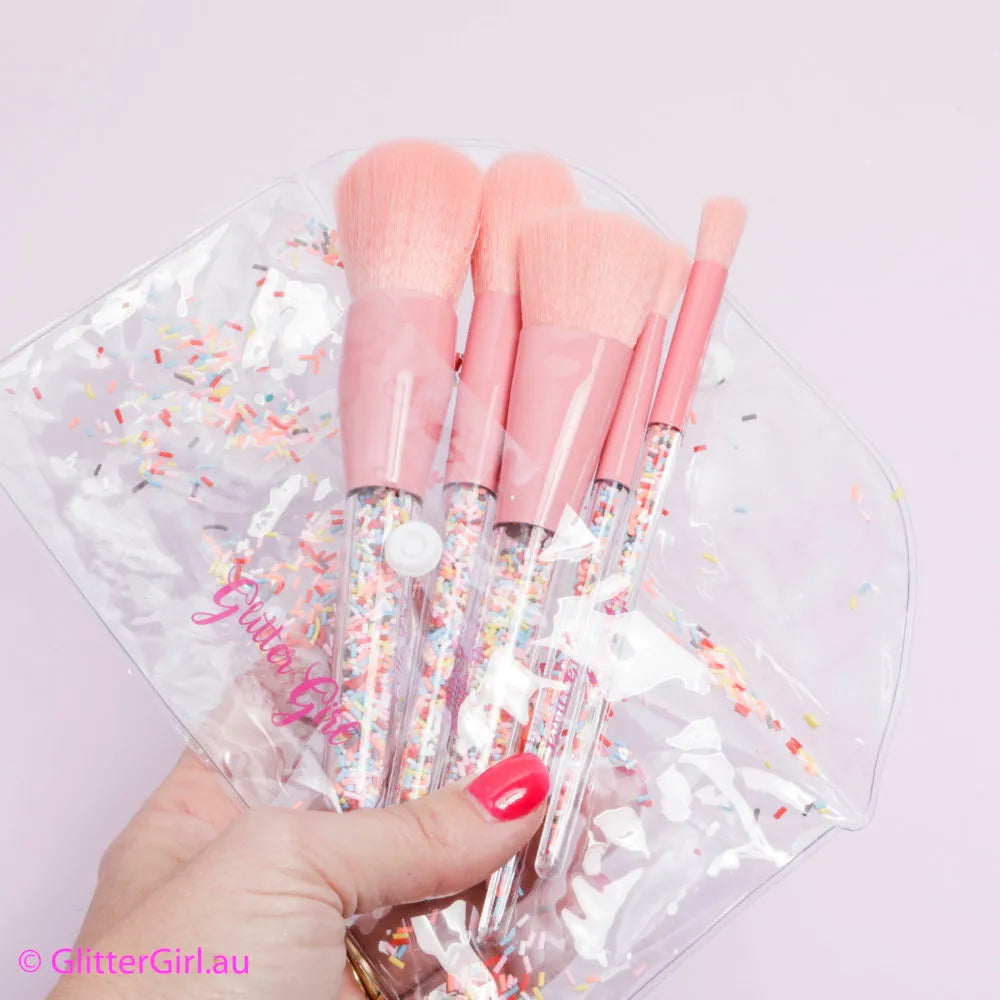 Glitter Girl Sprinkle Makeup Brushes Little Beach Road