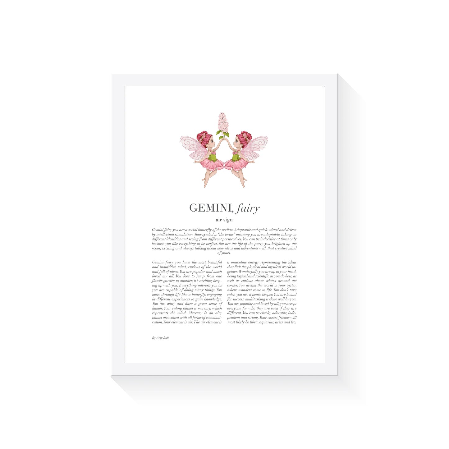 Arty Bub Zodiac Fairy Prints