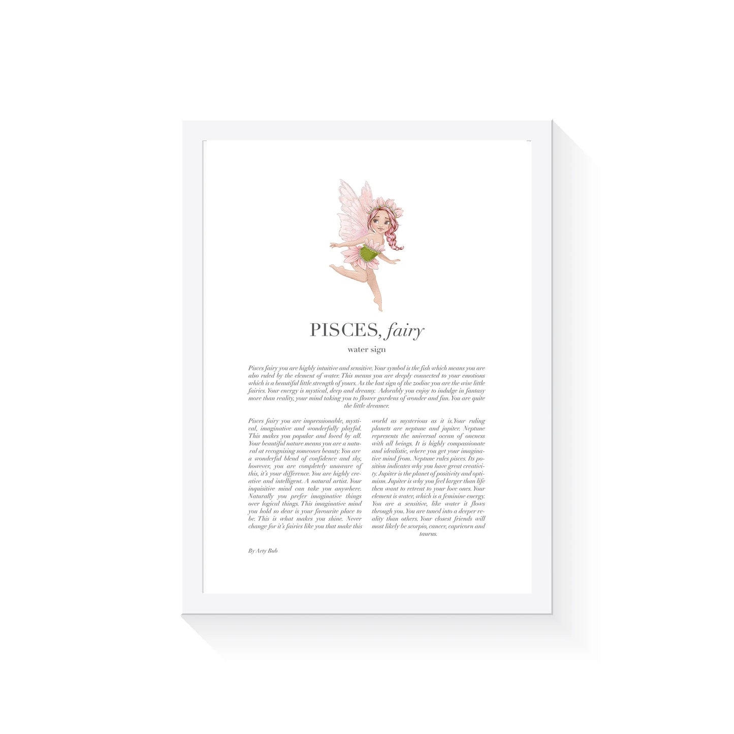 Arty Bub Zodiac Fairy Prints