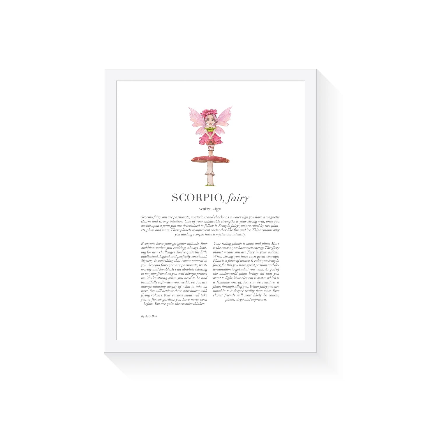 Arty Bub Zodiac Fairy Prints