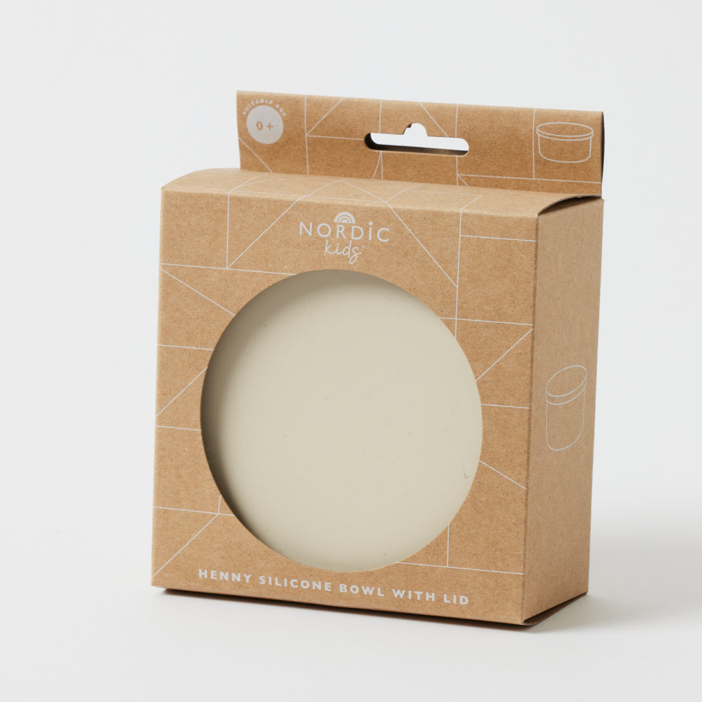 Nordic Kids Henny Silicone Bowl with Lid