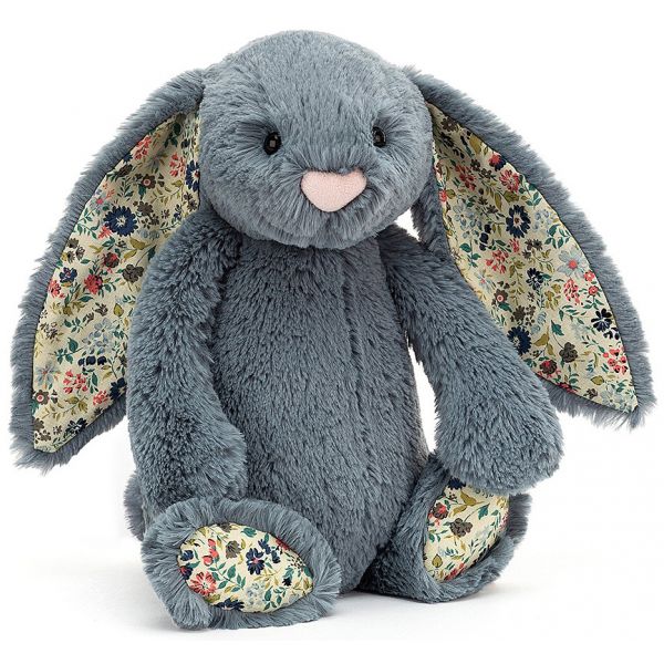 Jellycat Bashful Blossom Dusky Blue Bunny