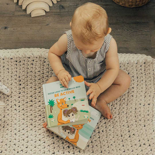 Mizzie the Kangaroo 'Be Active' Interactive Touch and Feel Mizzie Baby Board Book