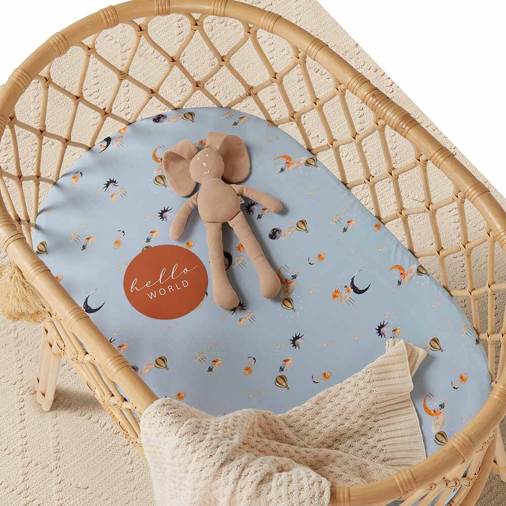 Snuggle Hunny Bassinet Sheet / Change Pad Cover - Dream