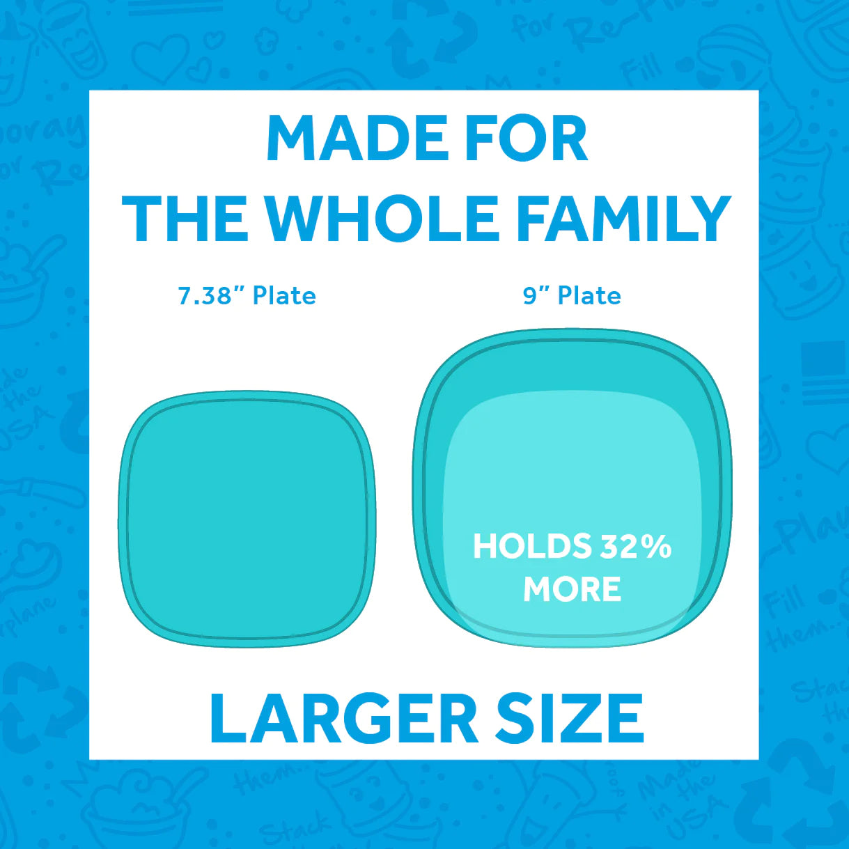 Replay Large Flat Plate- Assorted Colours