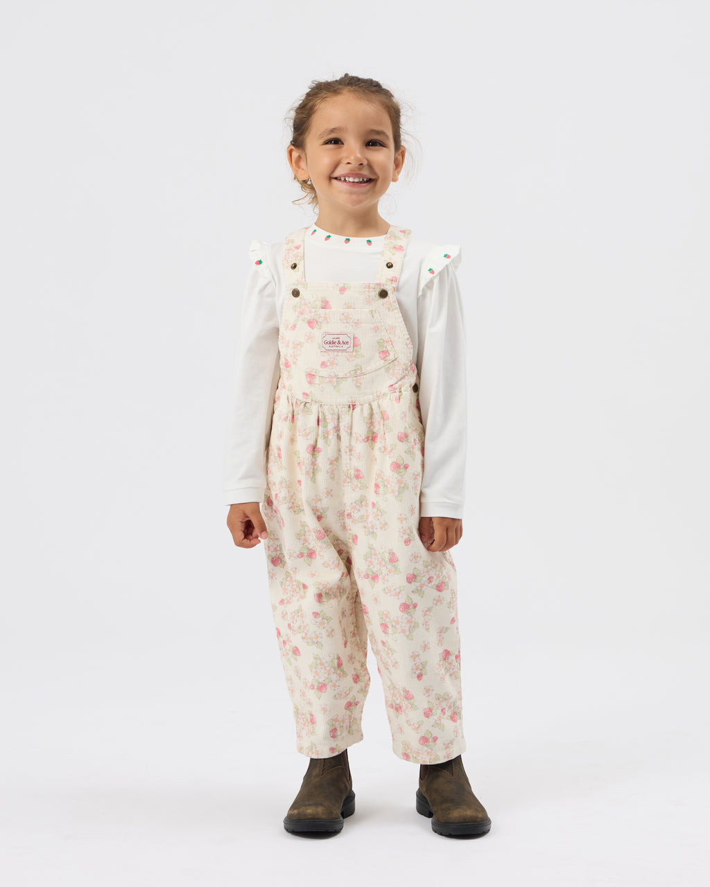 Goldie + Ace Mini Strawberry Longsleeve Top
