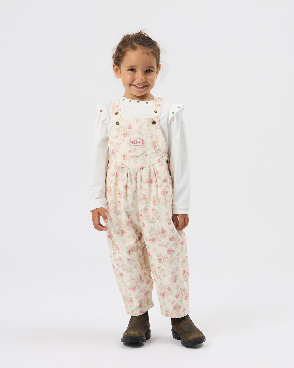 Goldie + Ace Mini Strawberry Longsleeve Top