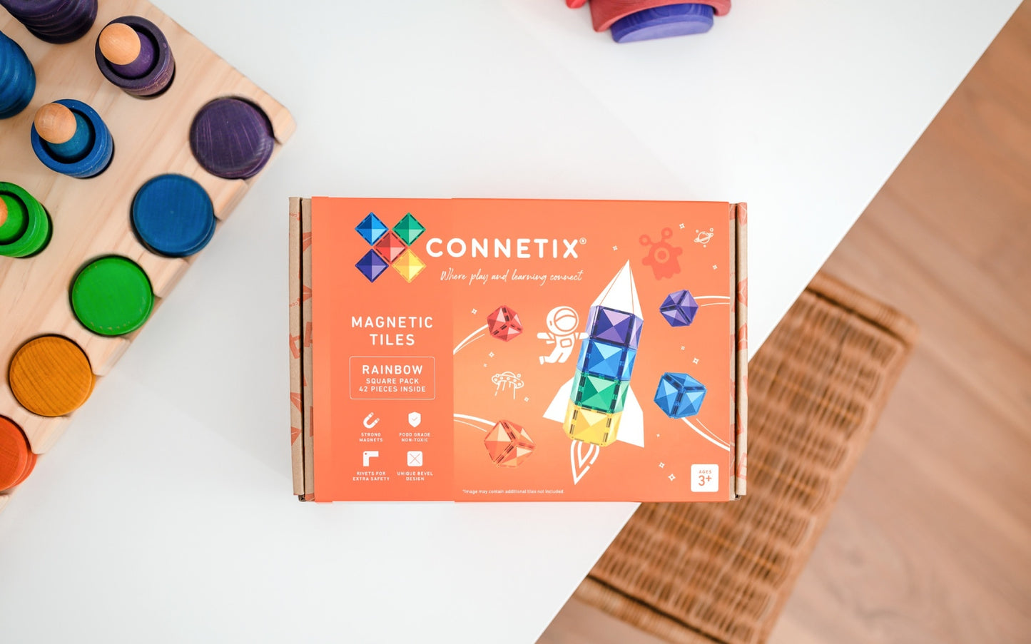 Connetix Rainbow Square Pack 42pc