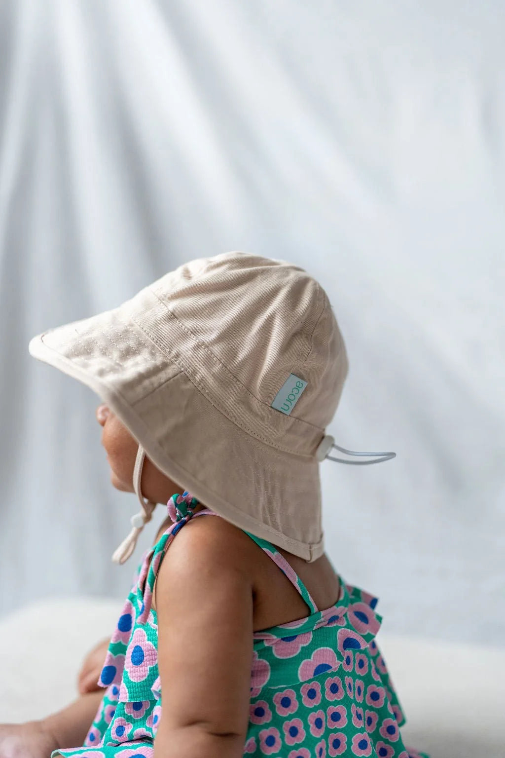 Acorn Wide Brim Infant Hat