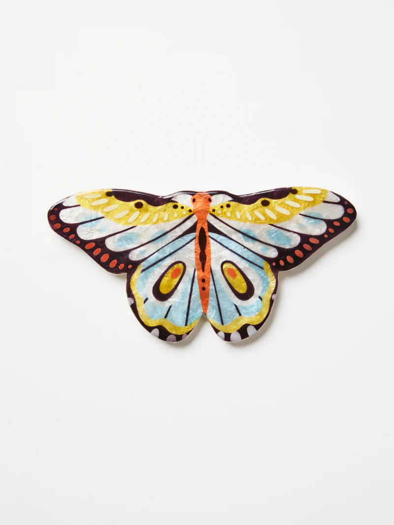 Jones & Co Canopy Butterfly Yellow Wall Art